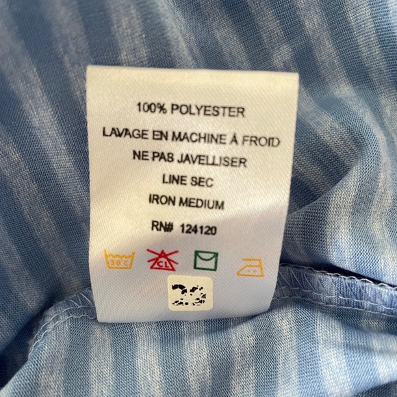 Snake Eyes Men's Blue Stripe Golf Shirt - Size XL - Picture 7 of 7